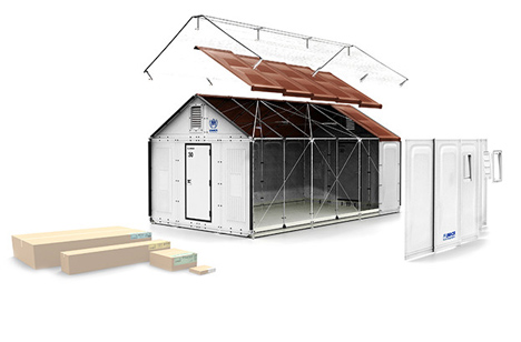 Ikea develops flat-pack refugee shelters