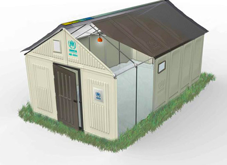 Ikea develops flat-pack refugee shelters