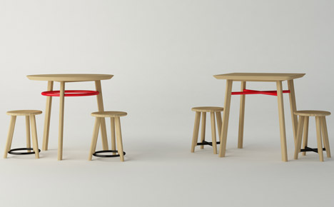Noughts and Crosses tables by Michael Sodeau for Modus