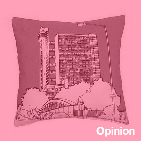 "Cute nostalgia sits strangely with Brutalism"