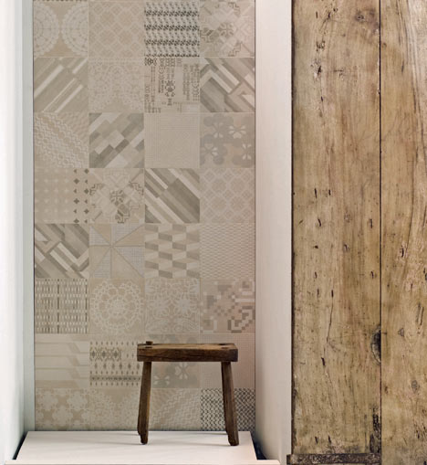 "We never use strong colours with our tiles"