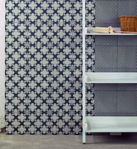 "We never use strong colours with our tiles"