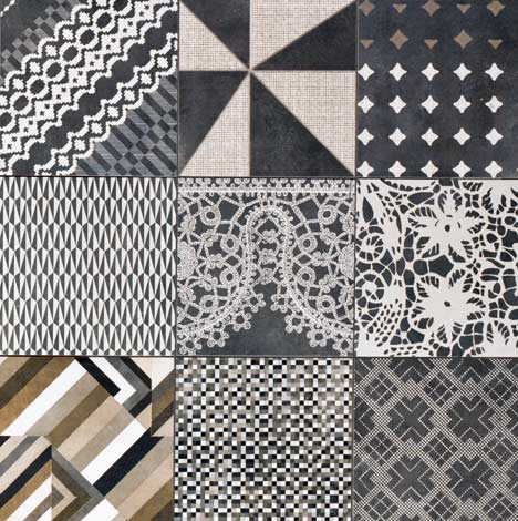 "We never use strong colours with our tiles"