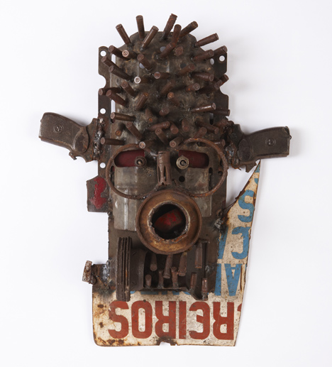 When I get Green furniture made of guns by Gonçalo Mabunda at Jack Bell Gallery