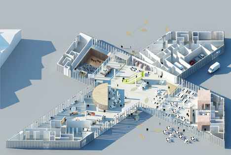 Work starts on OMA-designed library in Caen, France