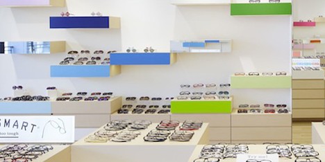 Zoff eyewear shop by Emmanuelle Moureaux