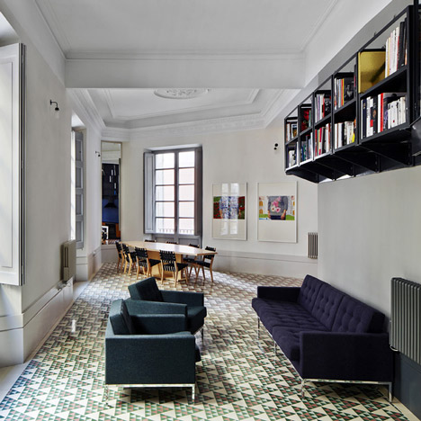 Dezeen archive: floor tiles in Barcelona apartments