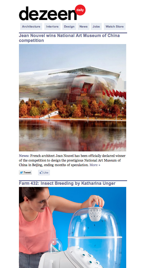 Dezeen Daily issue 1
