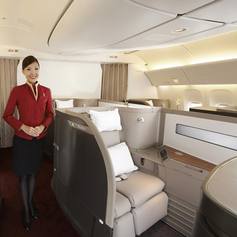 Foster + Partners designs first-class cabin for Cathay Pacific