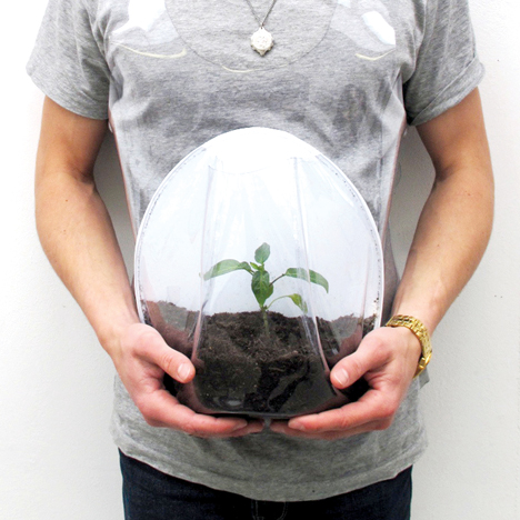 Plant pregnancy bag by Alice Kim