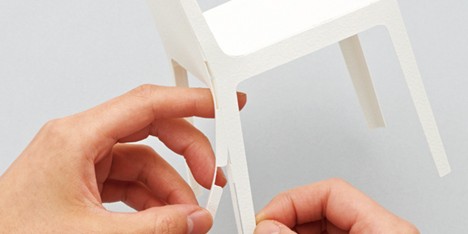 1/5 scale paper chair by Taiji Fujimori