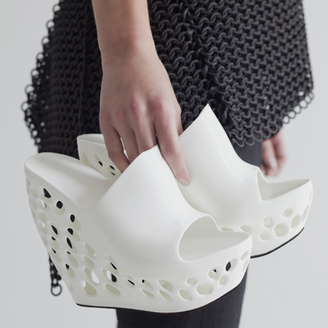 3D printed shoes by Janne Kyttanen for Cubify