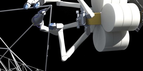 SpiderFab 3D-printing in space