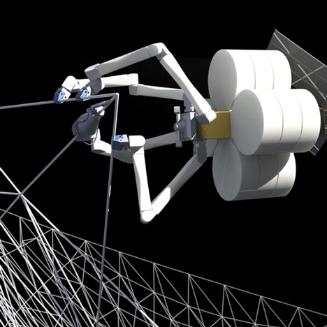 SpiderFab 3D-printing in space