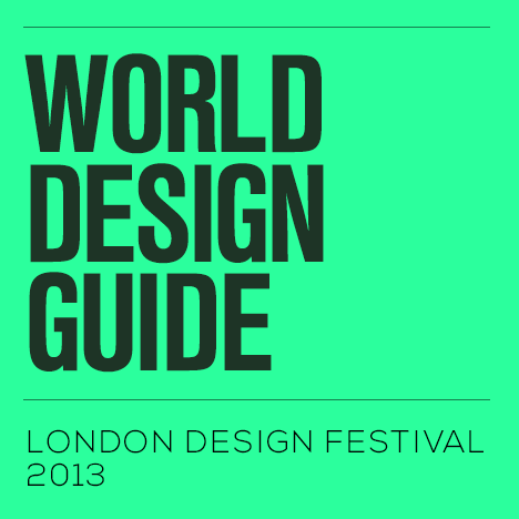World Design Guide map of London Design Festival 2013