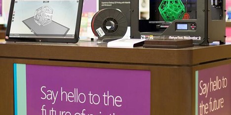 Microsoft to sell MakerBot 3D printers in American stores