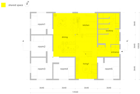 Share House LT Josai by Naruse Inokuma Architects