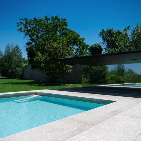 Swimming Pool in Chamusca da Beira by Joao Mendes Ribeiro