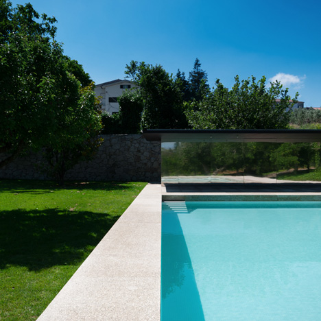 Swimming Pool in Chamusca da Beira by Joao Mendes Ribeiro