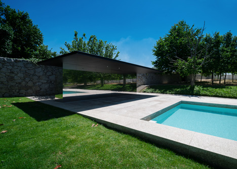 Swimming Pool in Chamusca da Beira by Joao Mendes Ribeiro