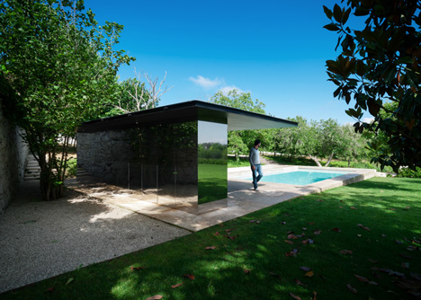 Swimming Pool in Chamusca da Beira by Joao Mendes Ribeiro