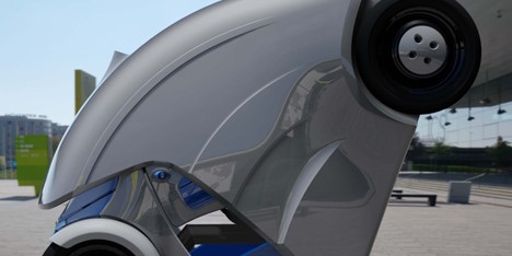 Armadillo-T foldable electric micro-car by KAIST