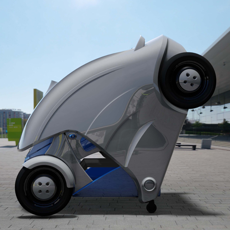 Armadillo-T foldable electric micro-car by KAIST