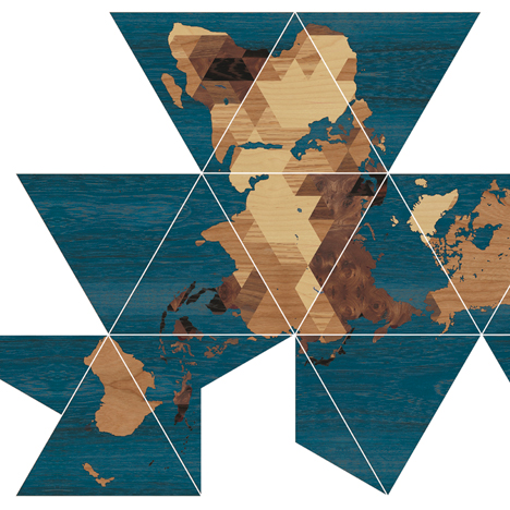 Buckminster Fuller’s Dymaxion world map redesigned