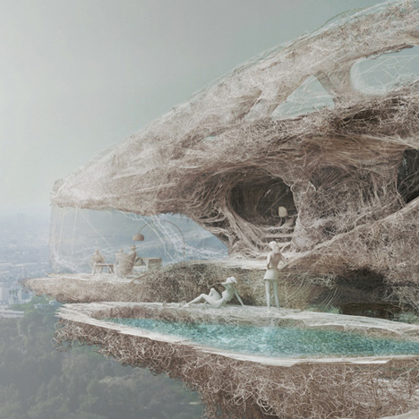 Model of 3D-printed ProtoHouse by Softkill Design