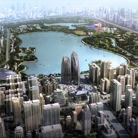 Ma Yansong unveils mountain-inspired skyscrapers for Beijing