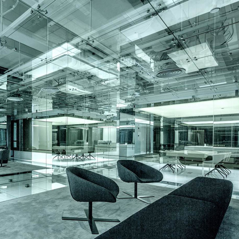 Glass office for Soho China by AIM Architecture