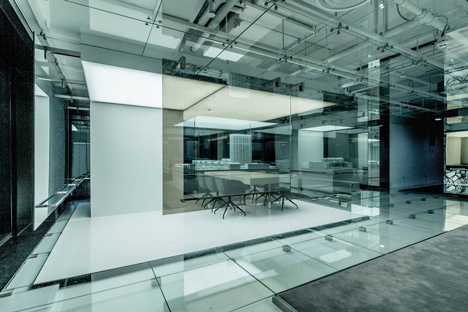 Glass office by AIM Architecture for SOHO China