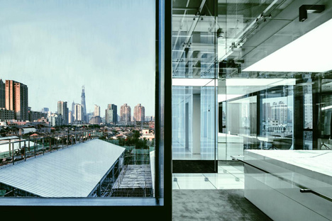 Glass office by AIM Architecture for SOHO China