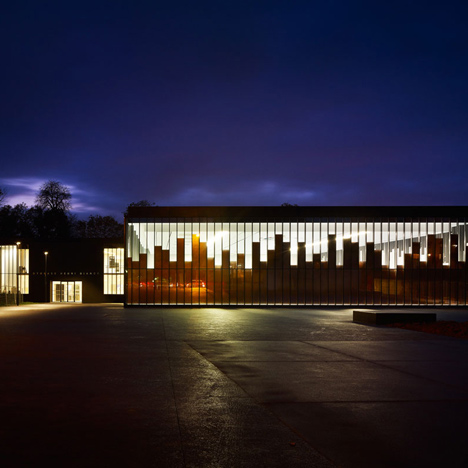Gymnasium and Town Hall esplanade by LAN Architecture