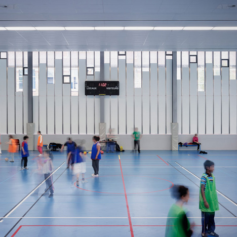 Gymnasium and Town Hall esplanade by LAN Architecture