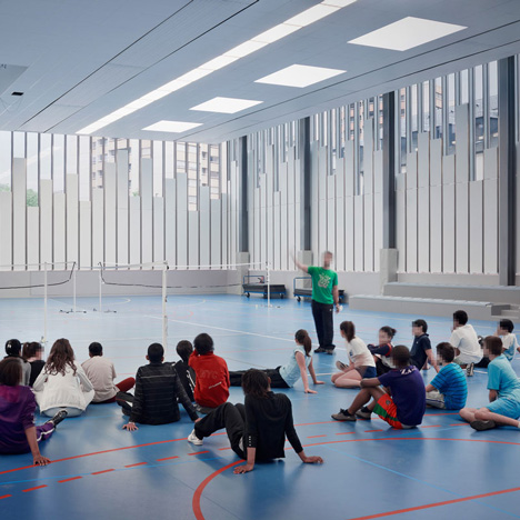 Gymnasium and Town Hall esplanade by LAN Architecture