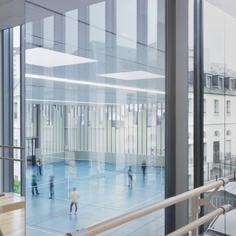Gymnasium and Town Hall esplanade by LAN Architecture