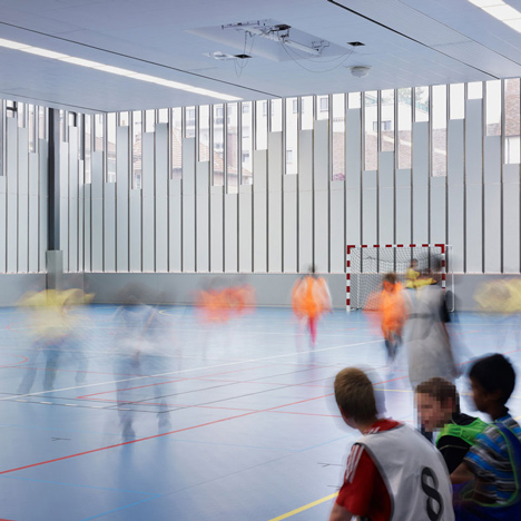 Gymnasium and Town Hall esplanade by LAN Architecture