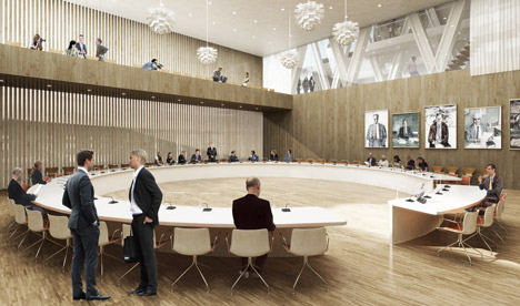 Henning Larsen Architects to design town hall for a relocated city