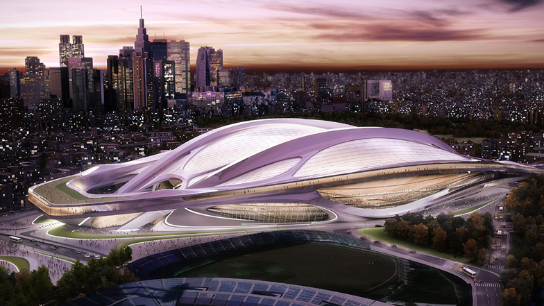 Zaha Hadid modifies controversial Tokyo Olympic stadium design
