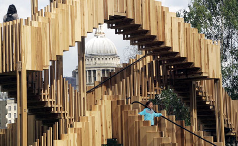"Sculpture's gift to architecture<br /> is the staircase" - Alex de Rijke