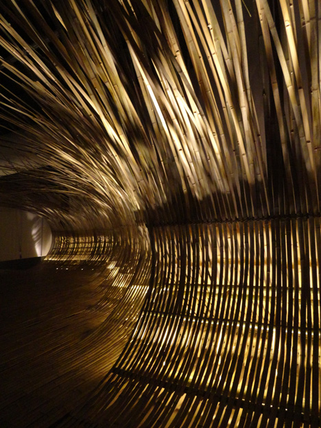 Telepathy bamboo installation by Kengo Kuma