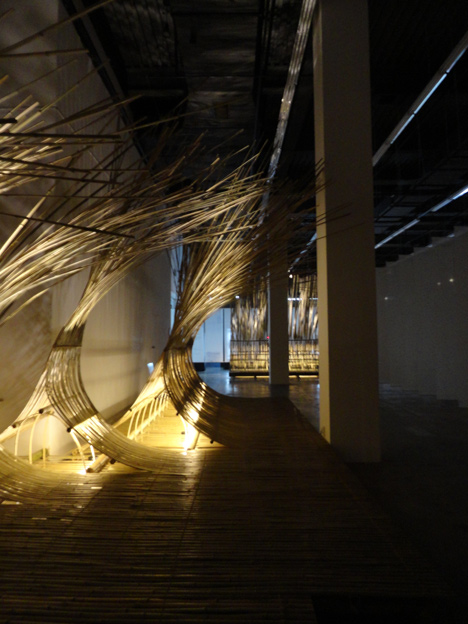 Telepathy bamboo installation by Kengo Kuma