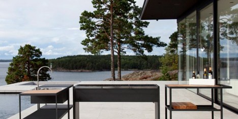 "The current trend is to have an outdoor kitchen"