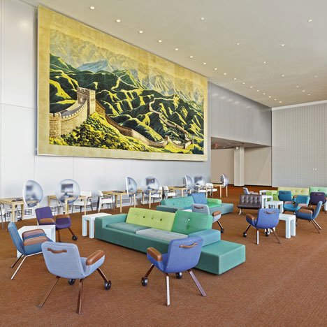 United Nations North Delegates Lounge by Hella Jongerius and Rem Koolhaas