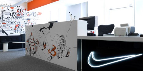 Nike London HQ redesign by Rosie Lee