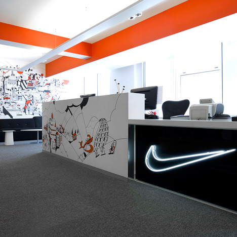 Nike London HQ redesign by Rosie Lee