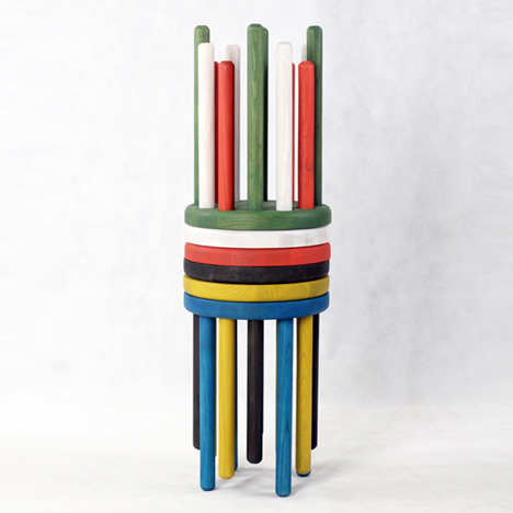 Poke Stool by Kyuhyung Cho for Innermost