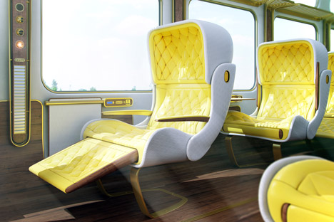 Eurostar interior concept by Christopher Jenner 2012