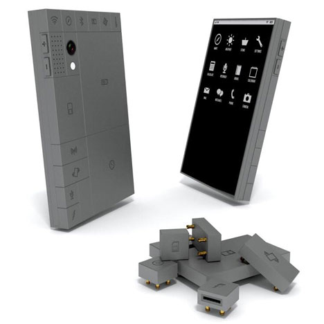 Phoneblocks lego-like mobile phone in Dezeen Mail #176